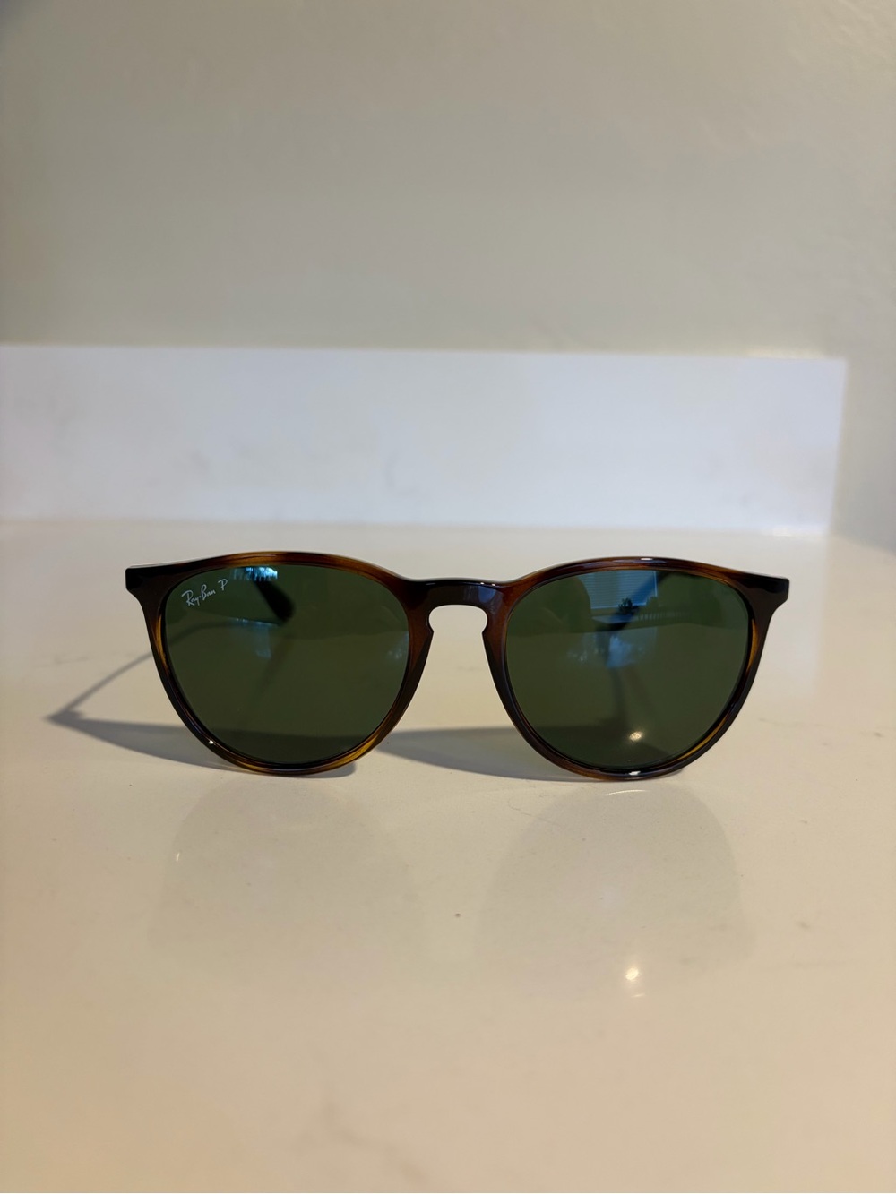 Ray-Ban Erika Sunglasses with Polarized Green Lenses